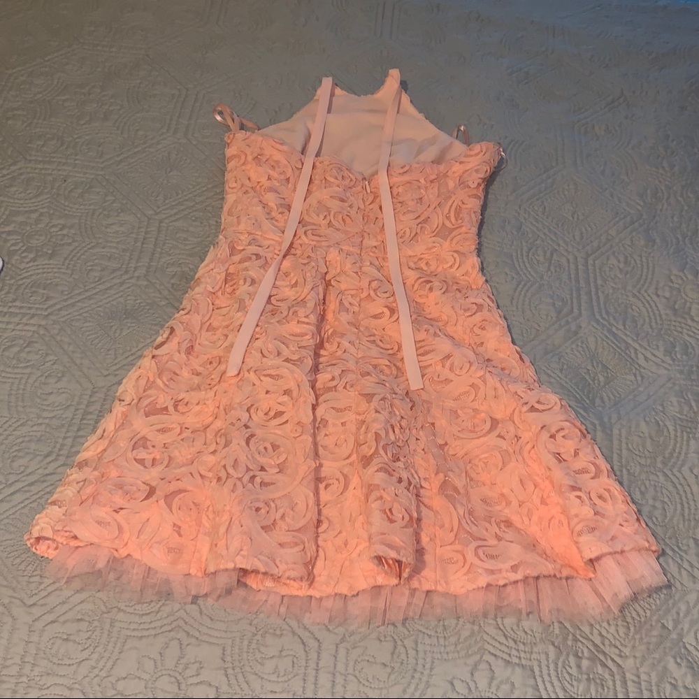 BCBG Pink Rose Halter Dress Never Worn